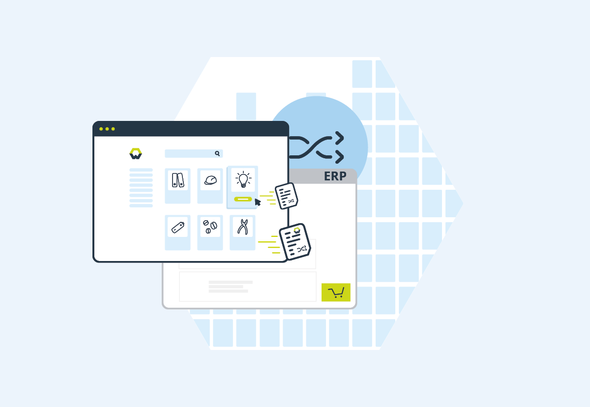 Wucato Extended integriert Ihr ERP- oder E-Procurement-System per EDI-Schnittstelle oder OCI-Punchout.