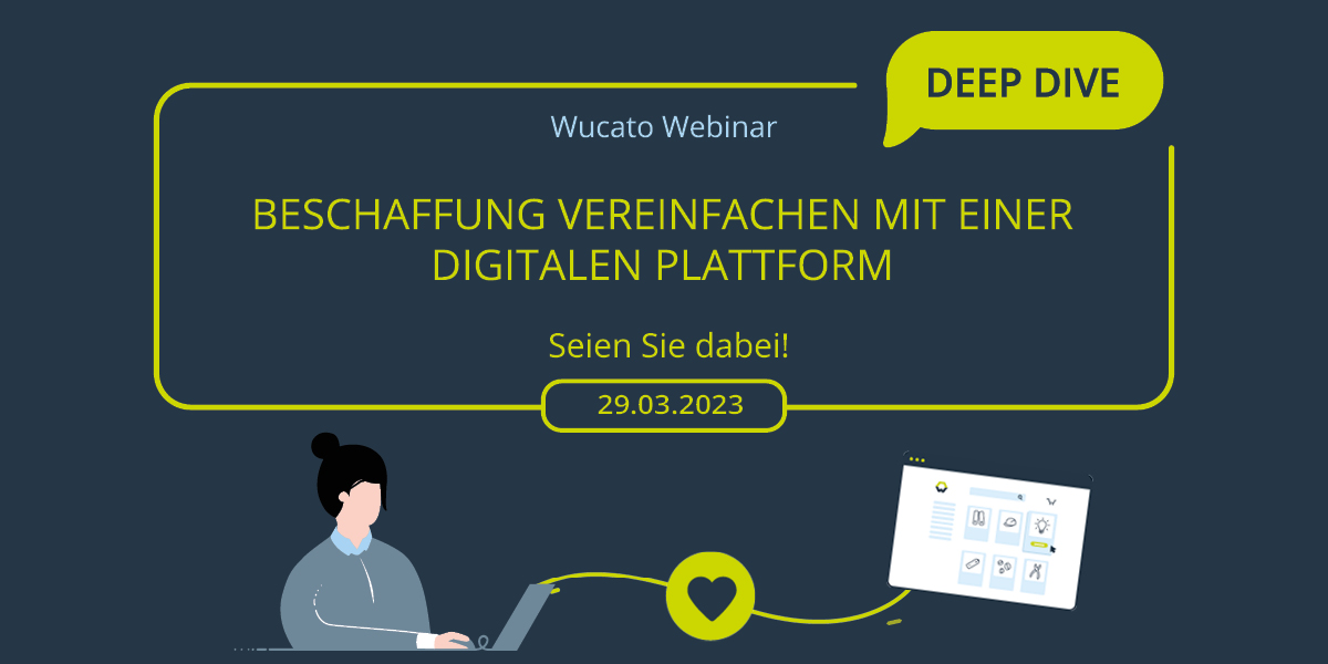 Das Wucato Deep Dive Webinar für Bestandskunden findet am 29. März 2023 statt. Jetzt anmelden!