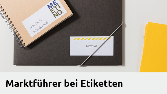 Marktführer bei Etiketten - Vertrauen Sie der bewährten Qualität des Marktführers im Bereich Etiketten! 