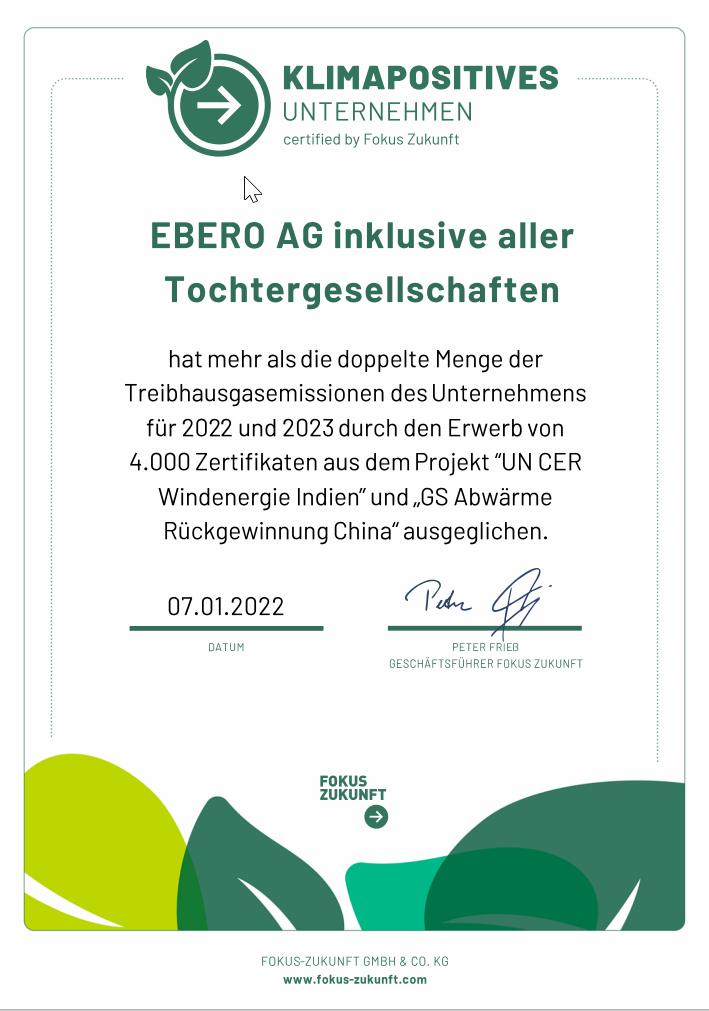 Klimapositives Unternehmen