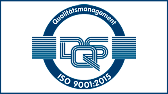 Qualitätsmanagementsystem ISO 9001 : 2015 - Die Produktion auf höchstem Qualitäts-Niveau ist uns wichtig. 