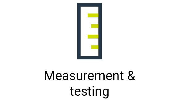 Measuring tools, environmental measuring instruments, scales, counters and much more are available in the measurement & testing category